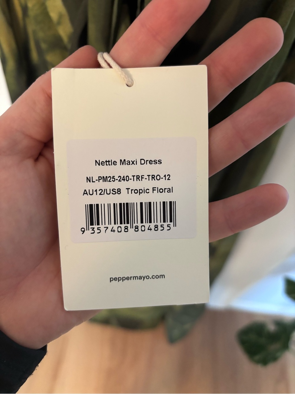 NWT Peppermayo Nettle Maxi Dress in Tropical Floral - Picture 12 of 12